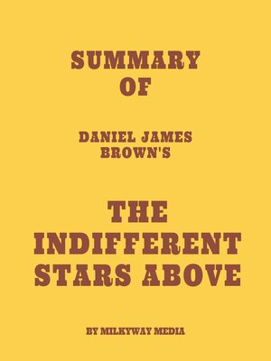 cover image of Summary of Daniel James Brown's the Indifferent Stars Above